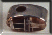 Sterling Silver Oval Slider